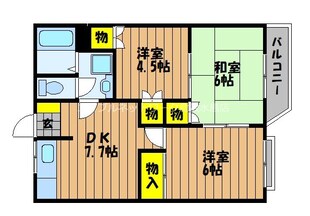 ひらきガーデンハイツⅡの物件間取画像